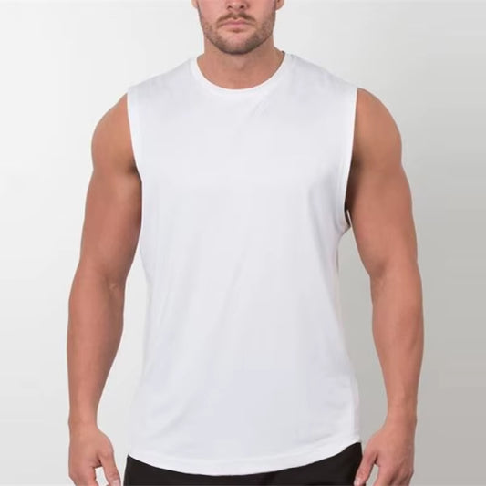 Brand New Plain Tank Top Men Bodybuilding Singlet Gym Stringer Sleeveless Shirt Blank Fitness Clothing Sportwear Muscle Vest