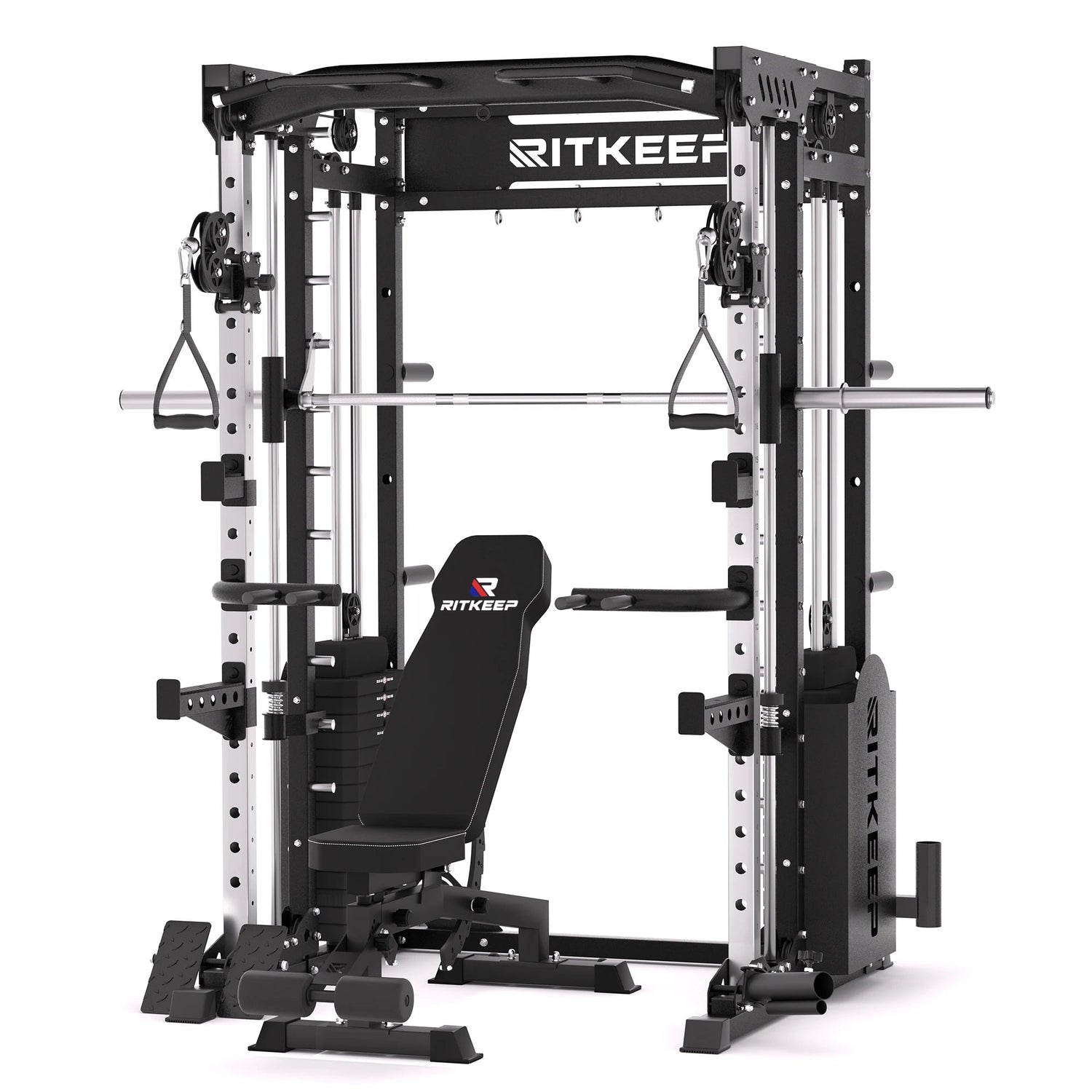 PMAX 5600 Home Gym Smith Machine - Integrated Weight System